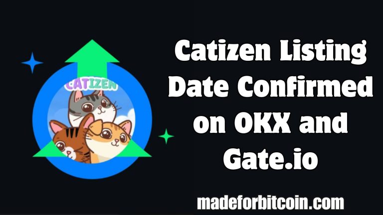 Listing Date Of Catizen Confirmed on OKX and Gate.io