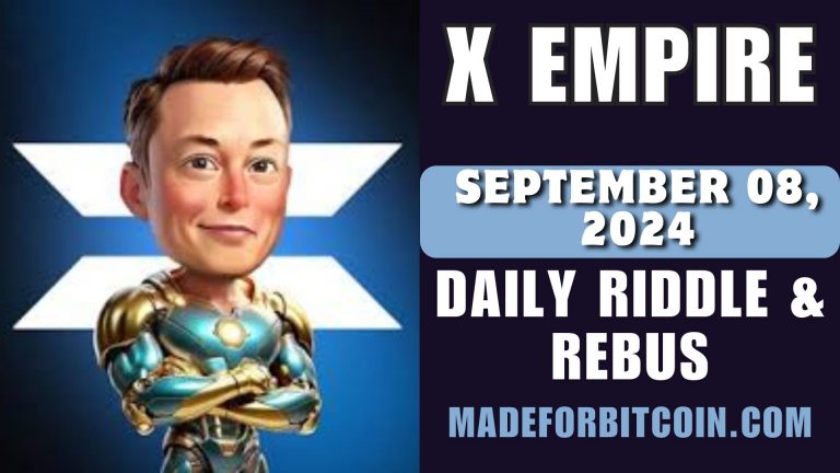 Today X Empire Investment Code & Riddle Of The Day For 8 September 2024